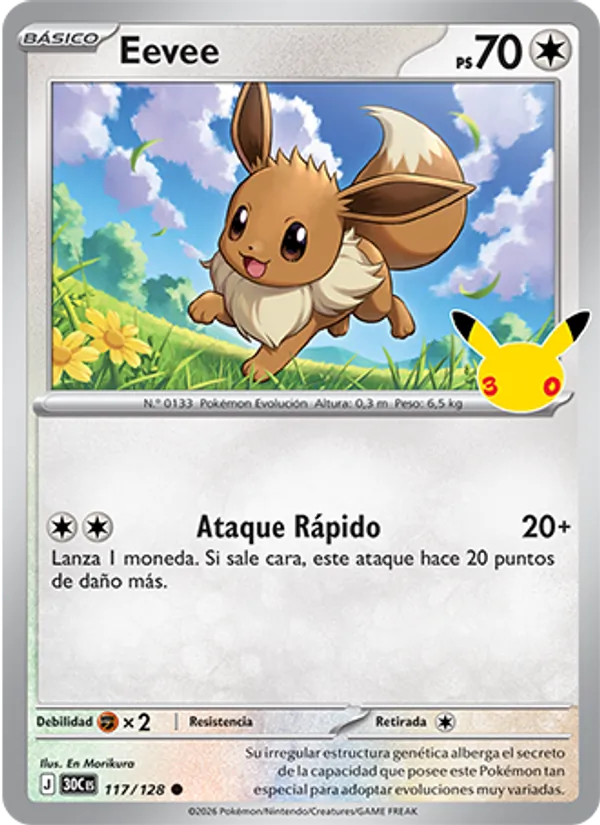 Eevee (30th Celebration #117/128)