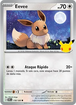 Eevee (Celebración 30.º Aniversario #118/128)