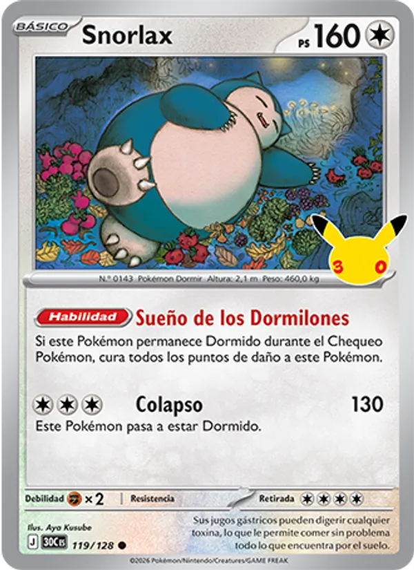 Snorlax (30th Celebration #119/128)