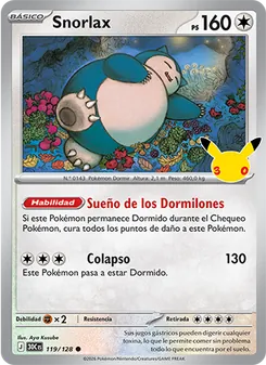 Snorlax (Celebración 30.º Aniversario #119/128)