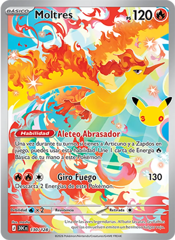 Moltres (Celebración 30.º Aniversario #130/128)