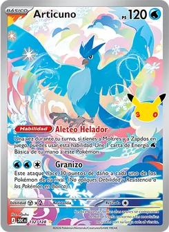 Articuno (Celebración 30.º Aniversario #132/128)