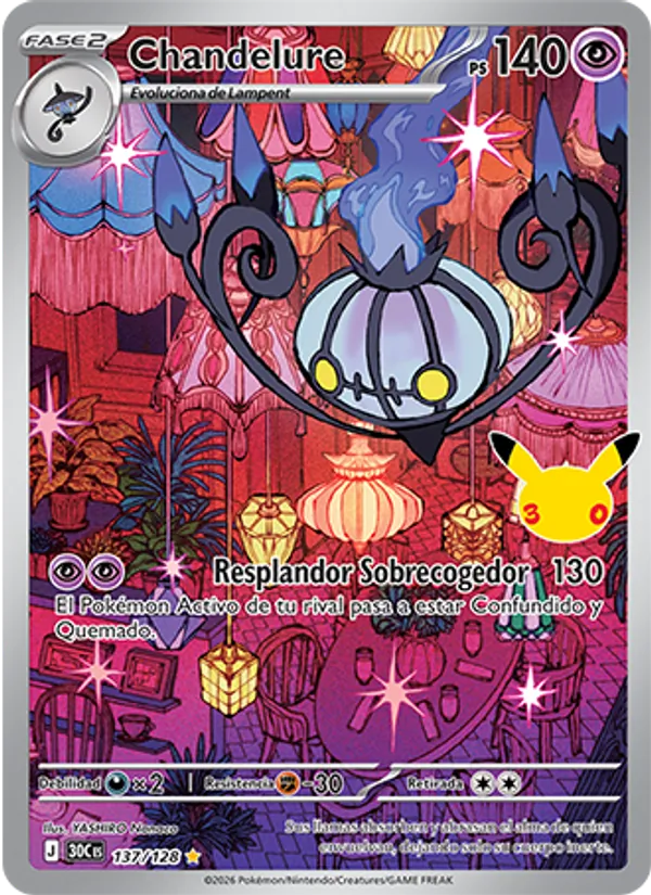 Chandelure (Celebración 30.º Aniversario #137/128)