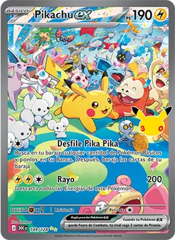 Pikachu ex (Celebración 30.º Aniversario #149/128)
