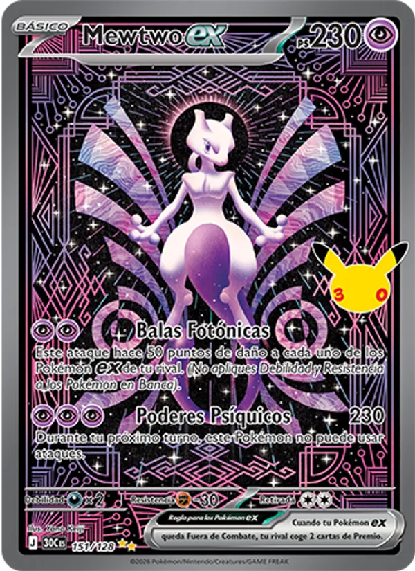 Mewtwo ex (30th Celebration #151/128)