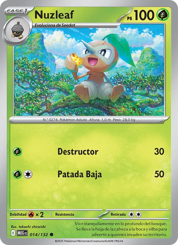 Nuzleaf (Megaevolución #014/132)