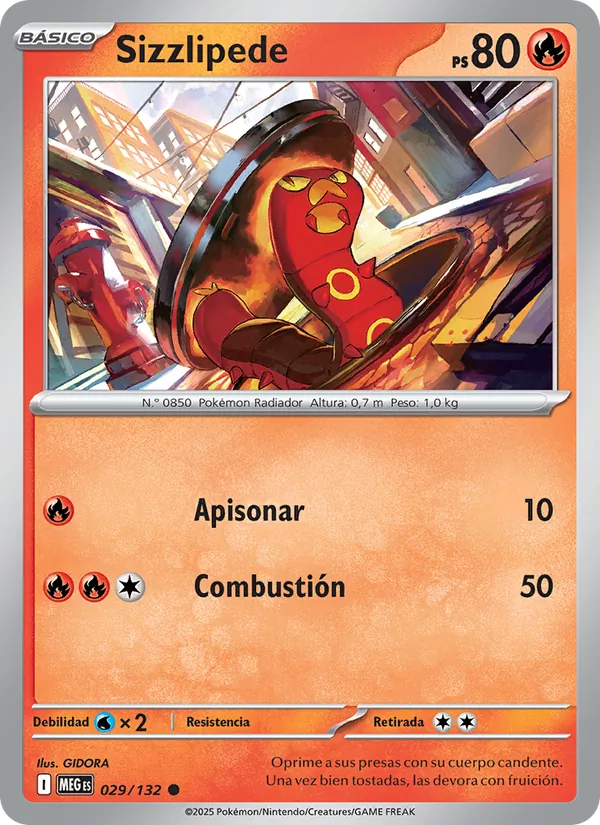 Sizzlipede (Megaevolución #029/132)