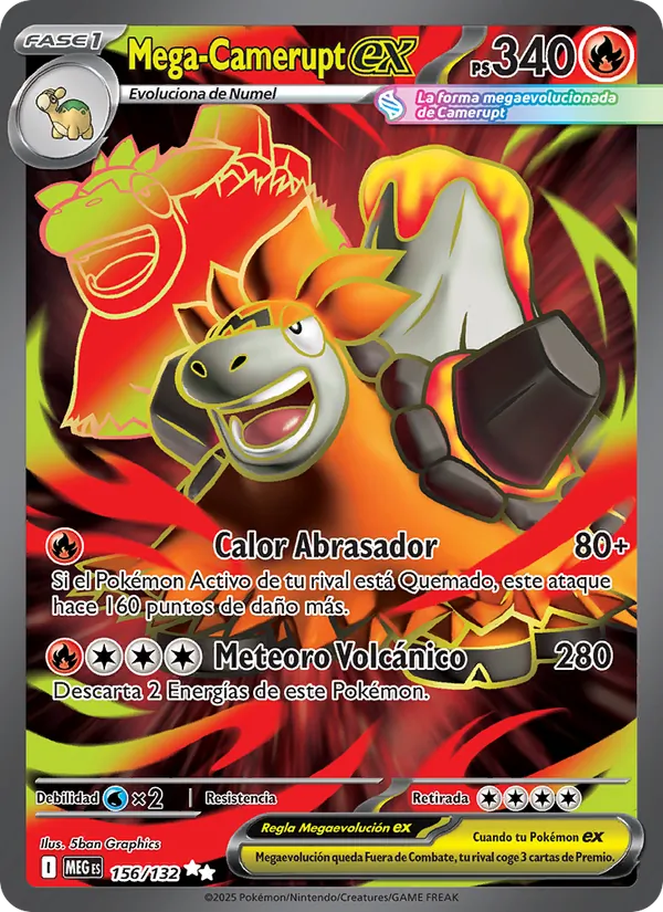 Mega-Camerupt ex (Mega Evolution #156/132)