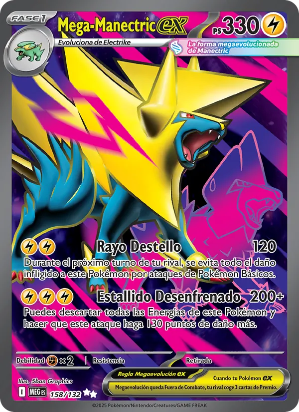 Mega-Manectric ex (Mega Evolution #158/132)