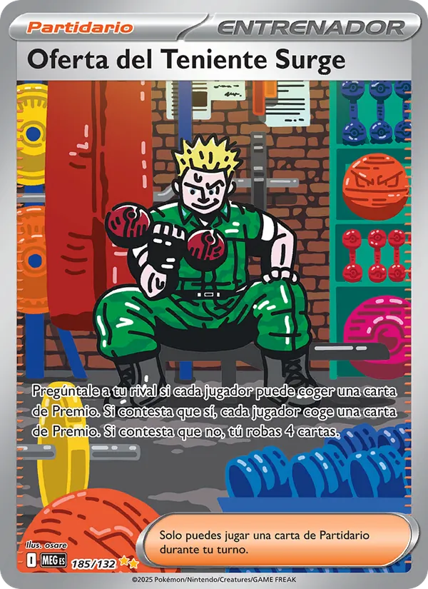 Oferta del Teniente Surge (Megaevolución #185/132)