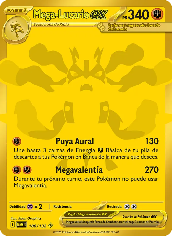Mega-Lucario ex (Megaevolución #188/132)
