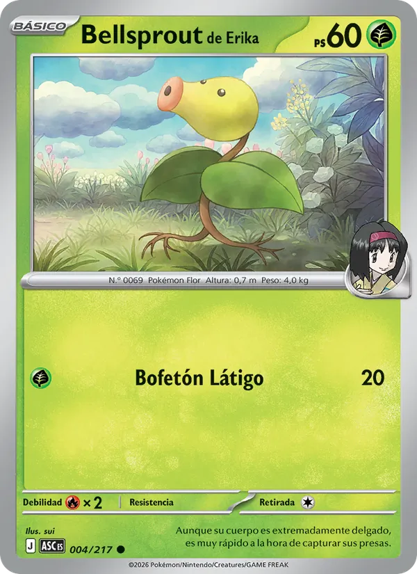 Bellsprout de Erika (Héroes Ascendentes #004/217)