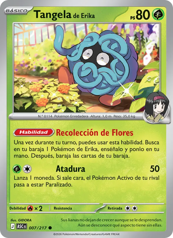 Tangela de Erika (Héroes Ascendentes #007/217)