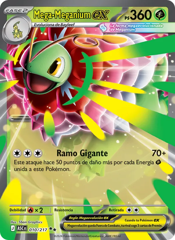 Mega-Meganium ex (Héroes Ascendentes #010/217)