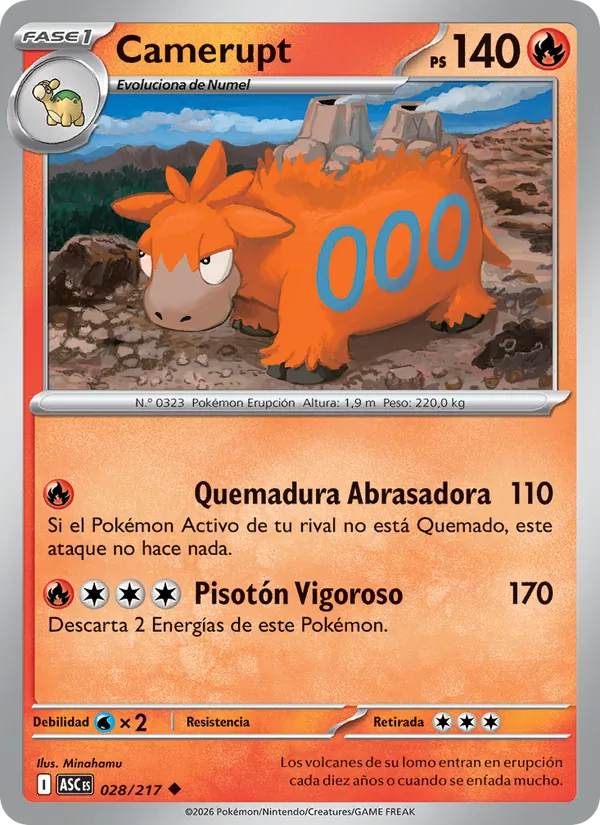 Camerupt (Ascended Heroes #028/217)