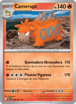 Camerupt (Héroes Ascendentes #028/217)