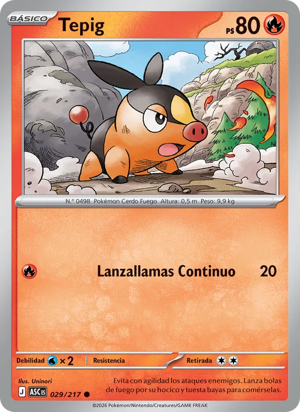 Tepig (Héroes Ascendentes #029/217)