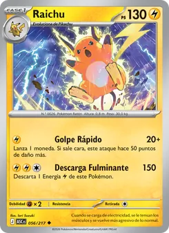 Raichu (Héroes Ascendentes #056/217)