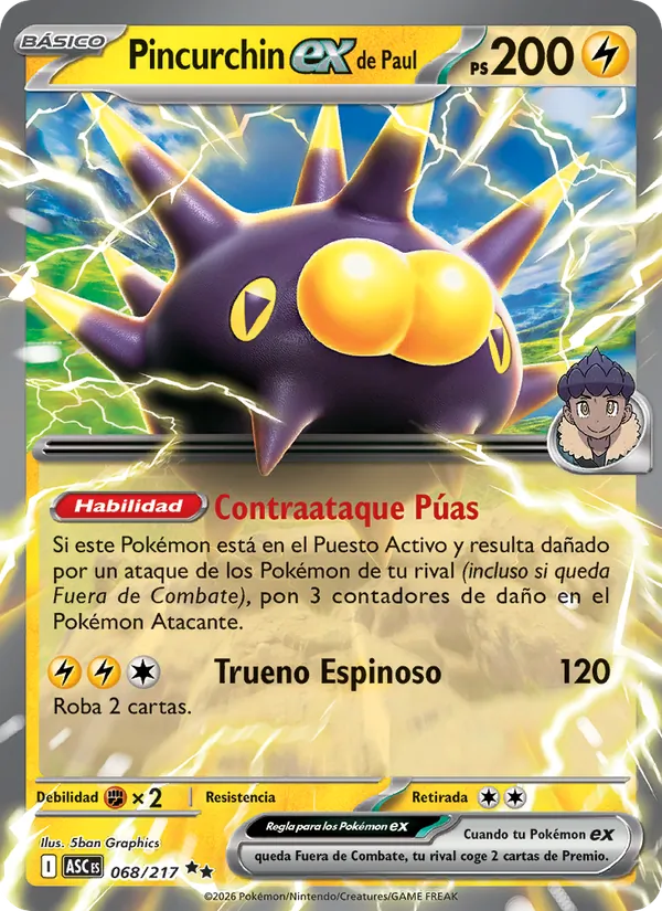 Pincurchin ex de Paul (Ascended Heroes #068/217)