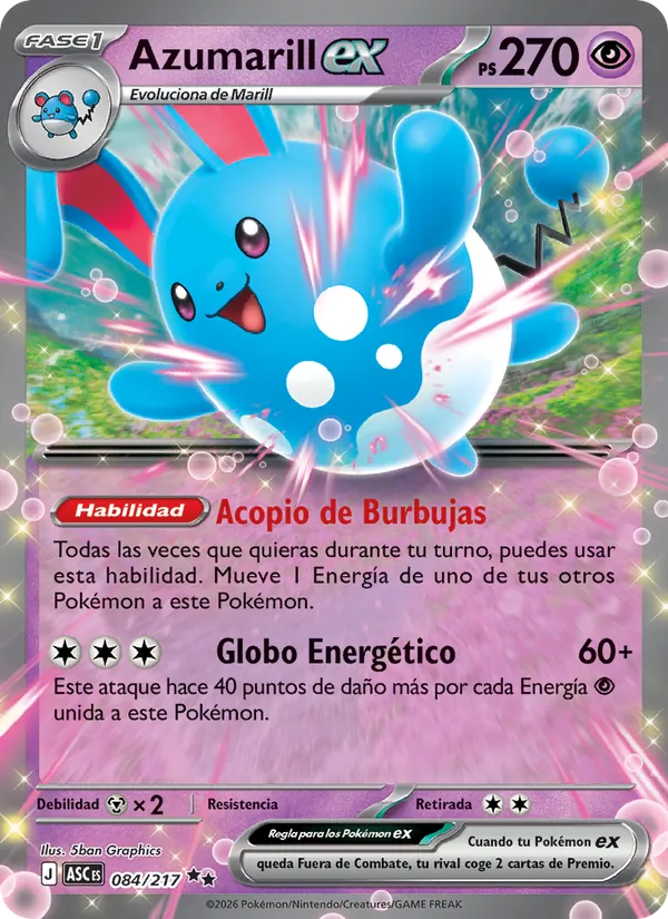 Azumarill ex (Ascended Heroes #084/217)