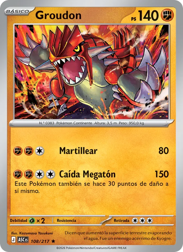 Groudon (Ascended Heroes #108/217)
