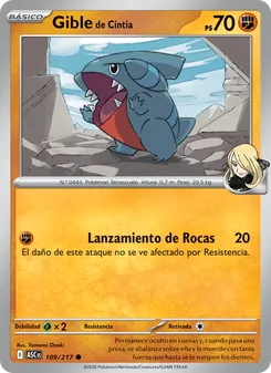 Gible de Cintia (Héroes Ascendentes #109/217)