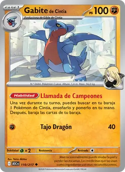 Gabite de Cintia (Héroes Ascendentes #110/217)