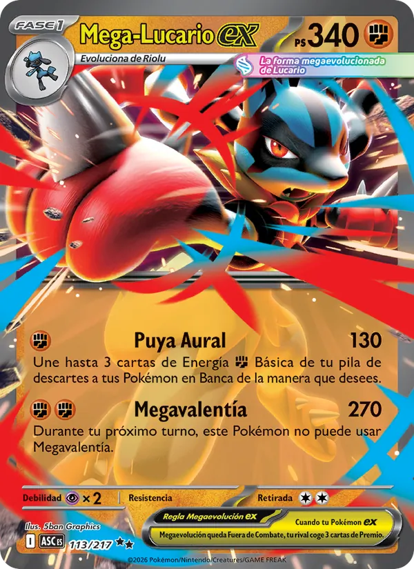 Mega-Lucario ex (Héroes Ascendentes #113/217)