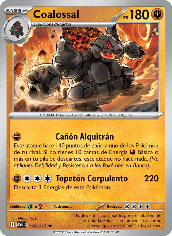 Coalossal (Ascended Heroes #120/217)