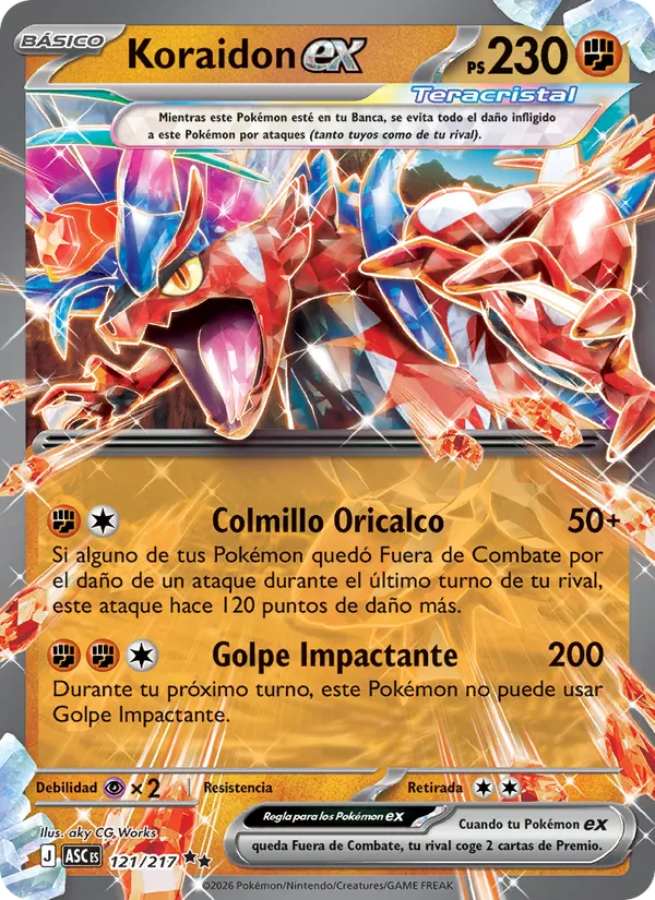 Koraidon ex (Héroes Ascendentes #121/217)