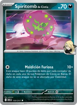 Spiritomb de Cintia (Héroes Ascendentes #133/217)