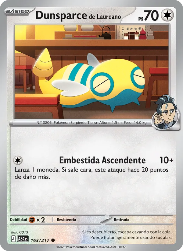 Dunsparce de Laureano (Ascended Heroes #163/217)