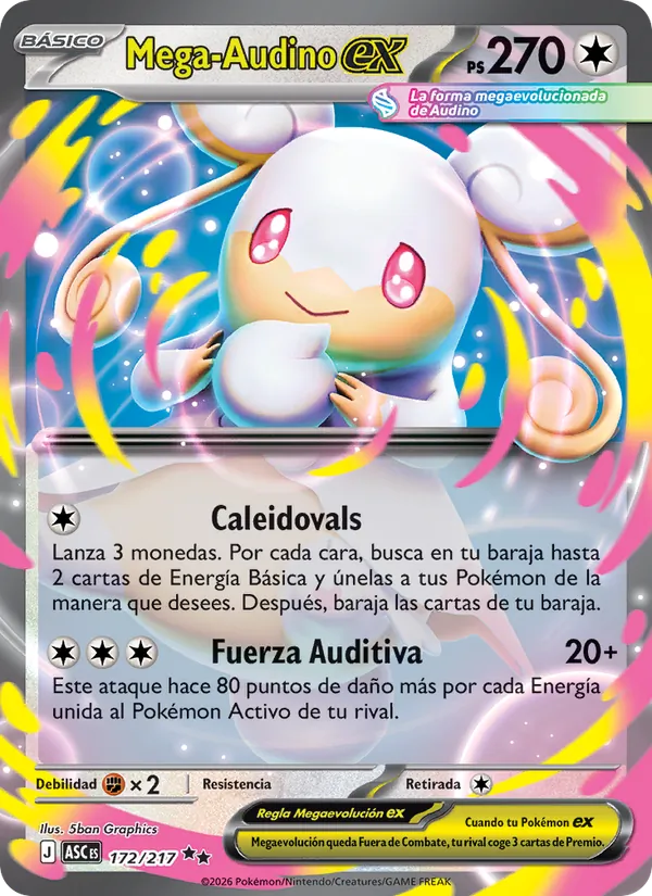 Mega-Audino ex (Héroes Ascendentes #172/217)