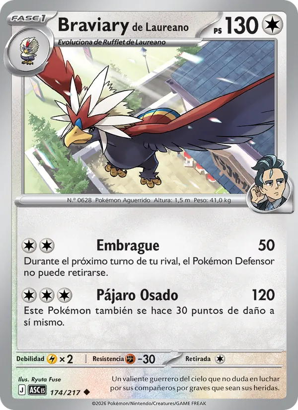 Braviary de Laureano (Héroes Ascendentes #174/217)