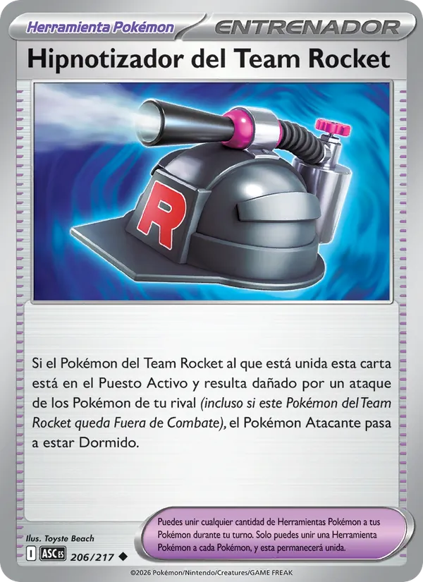 Hipnotizador del Team Rocket (Héroes Ascendentes #206/217)