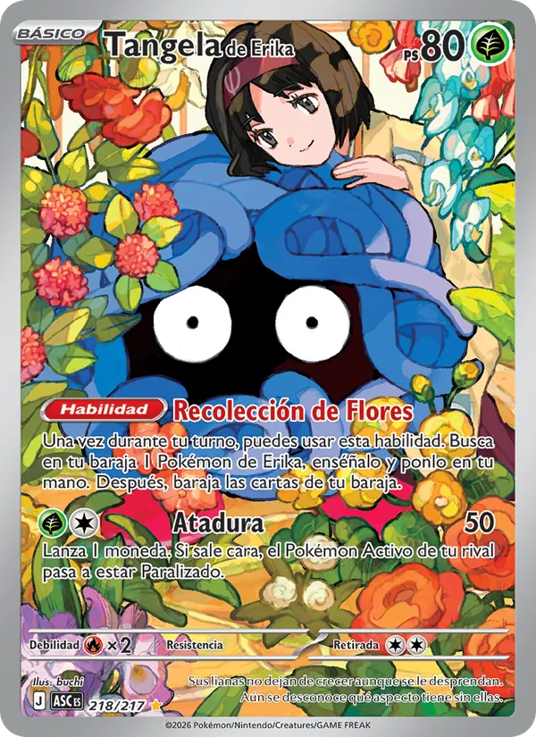 Tangela de Erika (Ascended Heroes #218/217)