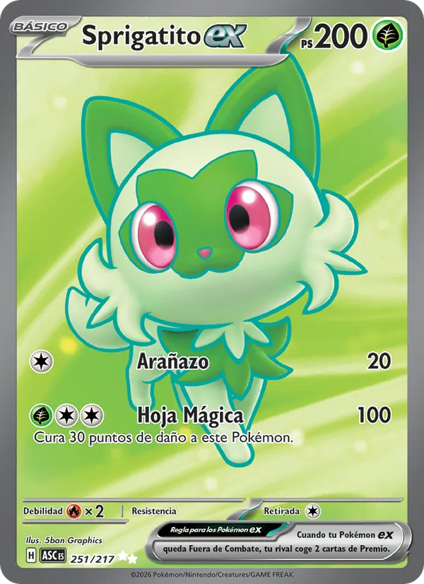 Sprigatito ex (Héroes Ascendentes #251/217)