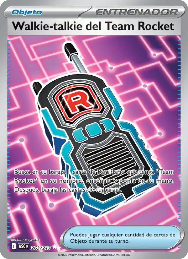 Walkie-talkie del Team Rocket (Héroes Ascendentes #263/217)