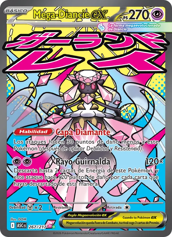 Mega-Diancie ex (Héroes Ascendentes #267/217)