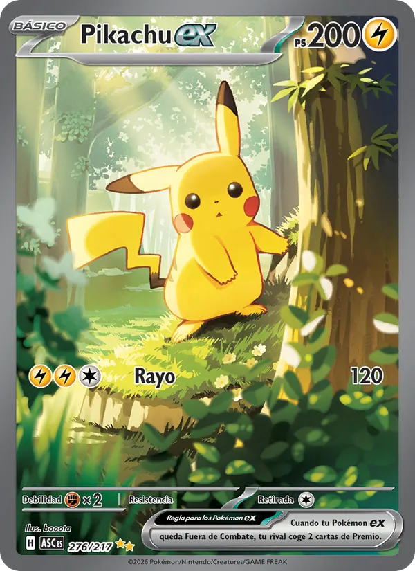 Pikachu ex (Héroes Ascendentes #276/217)