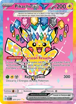 Pikachu ex (Héroes Ascendentes #277/217)