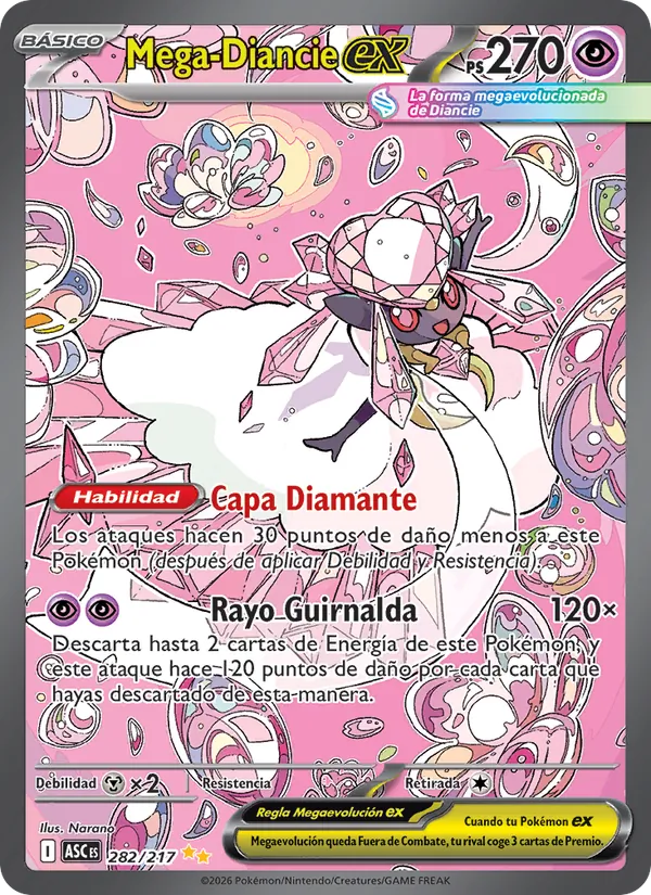 Mega-Diancie ex (Héroes Ascendentes #282/217)