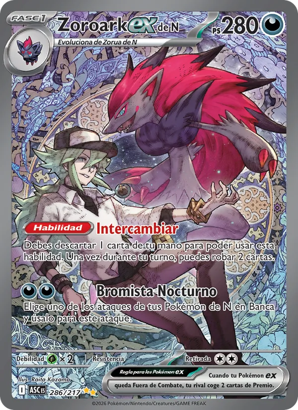 Zoroark ex de N (Ascended Heroes #286/217)