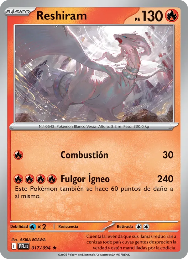Reshiram (Fuegos Fantasmales #017/94)