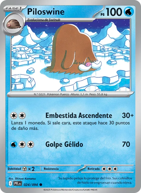 Piloswine (Fuegos Fantasmales #024/94)