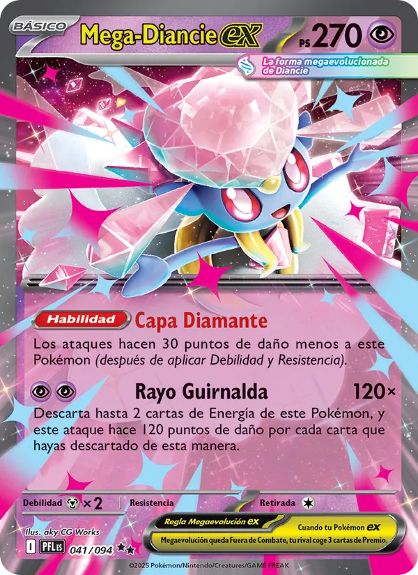 Mega-Diancie ex (Fuegos Fantasmales #041/94)