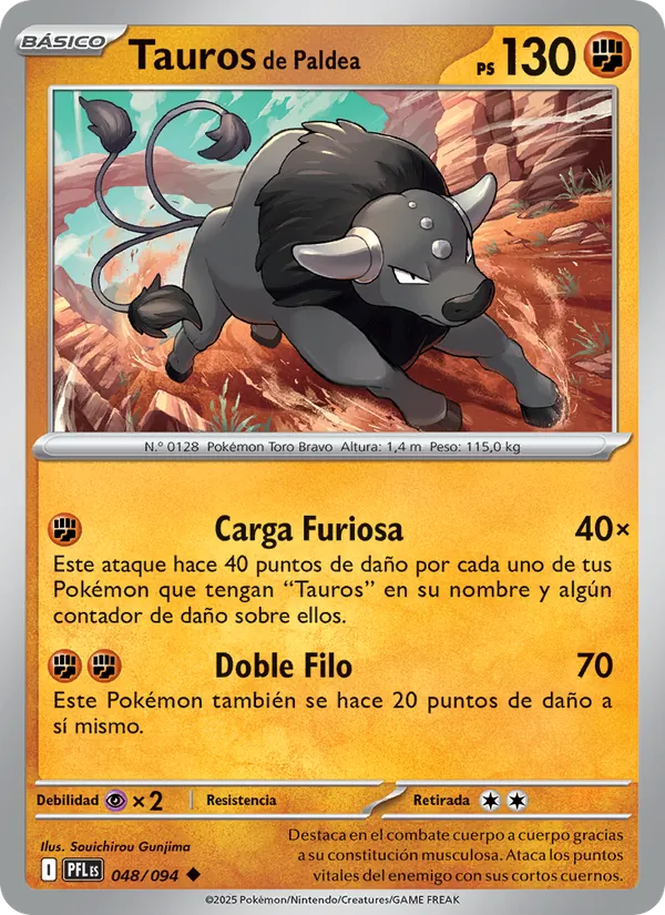 Tauros de Paldea (Fuegos Fantasmales #048/94)