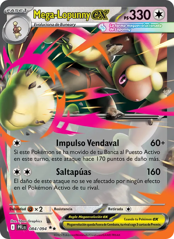 Mega-Lopunny ex (Phantasmal Flames #084/94)