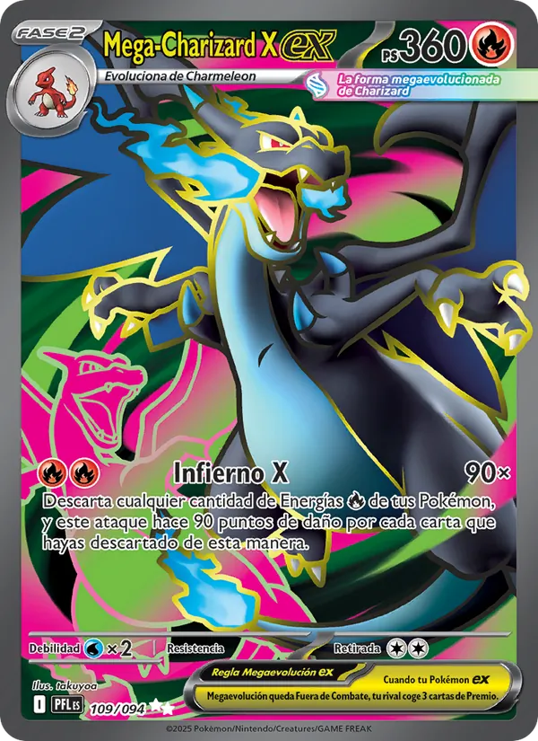 Mega-Charizard X ex (Fuegos Fantasmales #109/94)