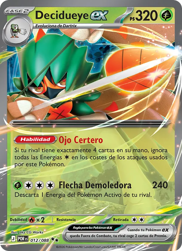 Decidueye ex (Equilibrio Perfecto #012/88)